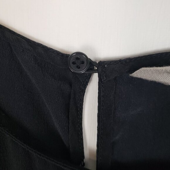 Athleta Washable Silk Side Slit CYA Tank Top Black Grid Longline 866963 Size XXS - Picture 5 of 7